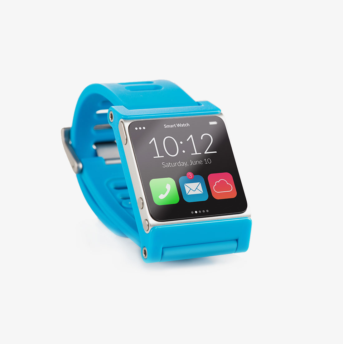 1100px x 1104px - Solid Blue App Watch - biolore